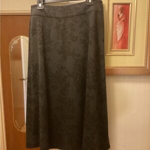 Groft&Barrow Chic Grey & Black Patterned A-Line Skirt Sz 12. $19.